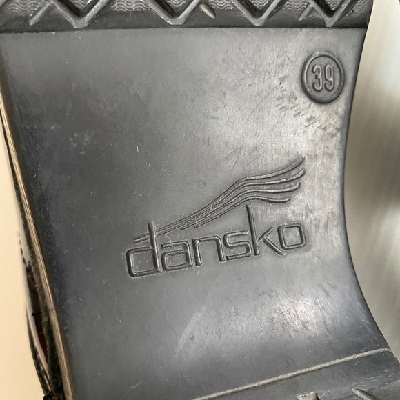 Dansko Clogs Iridescent Oil Slick Patent Leather Petrol Metallic Size 39 / 8.5 - Picture 11 of 12